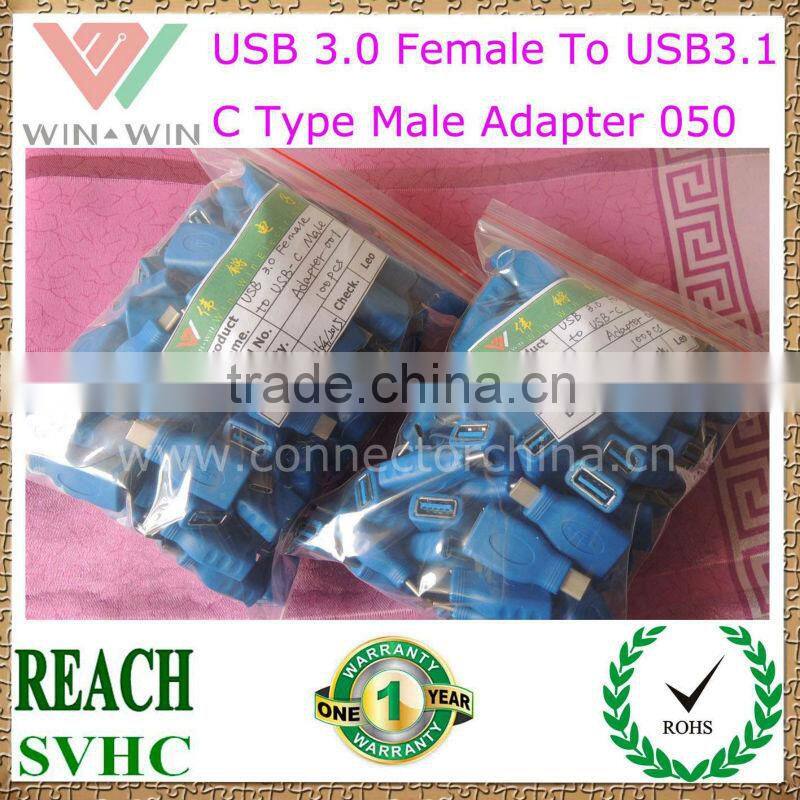 China manufacture USB 3.0 Female To Type C USB 3.1 Adapter 042