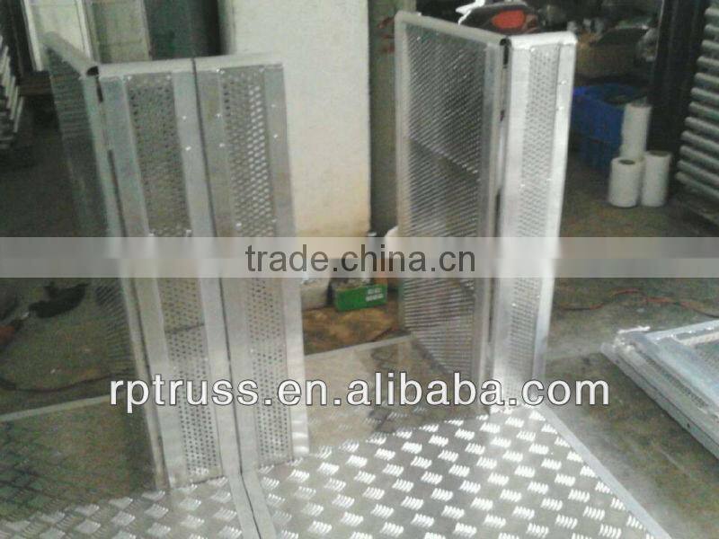 RP entrance restriction aluminum crowd control barricade