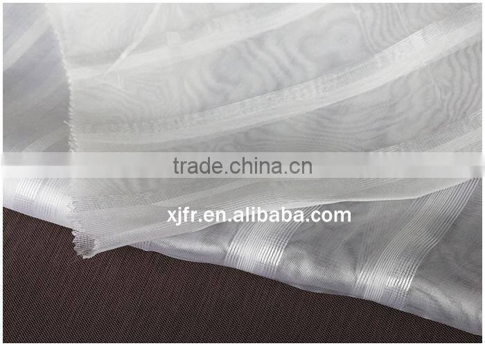 2015 High quanlity 100% polyester inherently flame retardant window sheer curtain