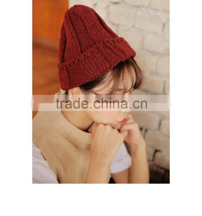 South Korean trendy designer girls hats caps