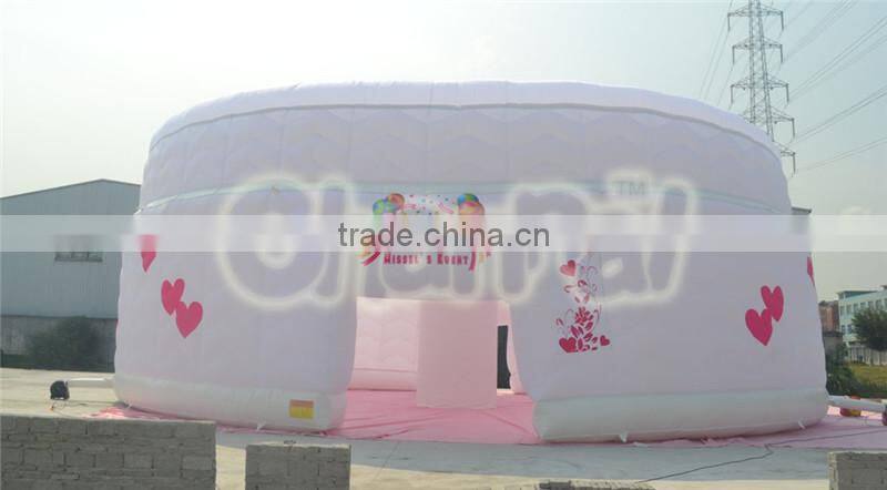 New 2016 girls happy birthday inflatable camping tent for party