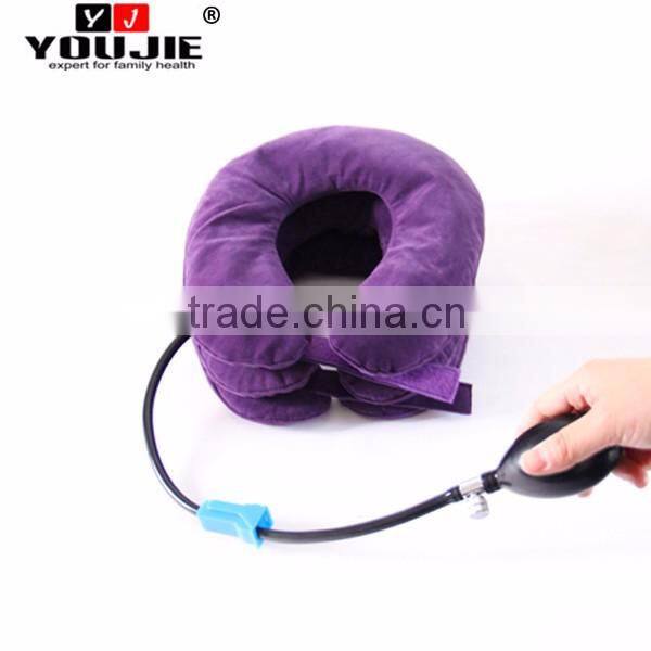 China supplier flannel medical PVC adjustable cervical neck traction device