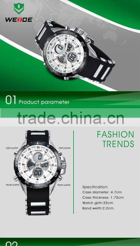 HOT SELL IN ALIBABA Stainless Steel Durable band watch male outdoor timepieces weide watch 2015