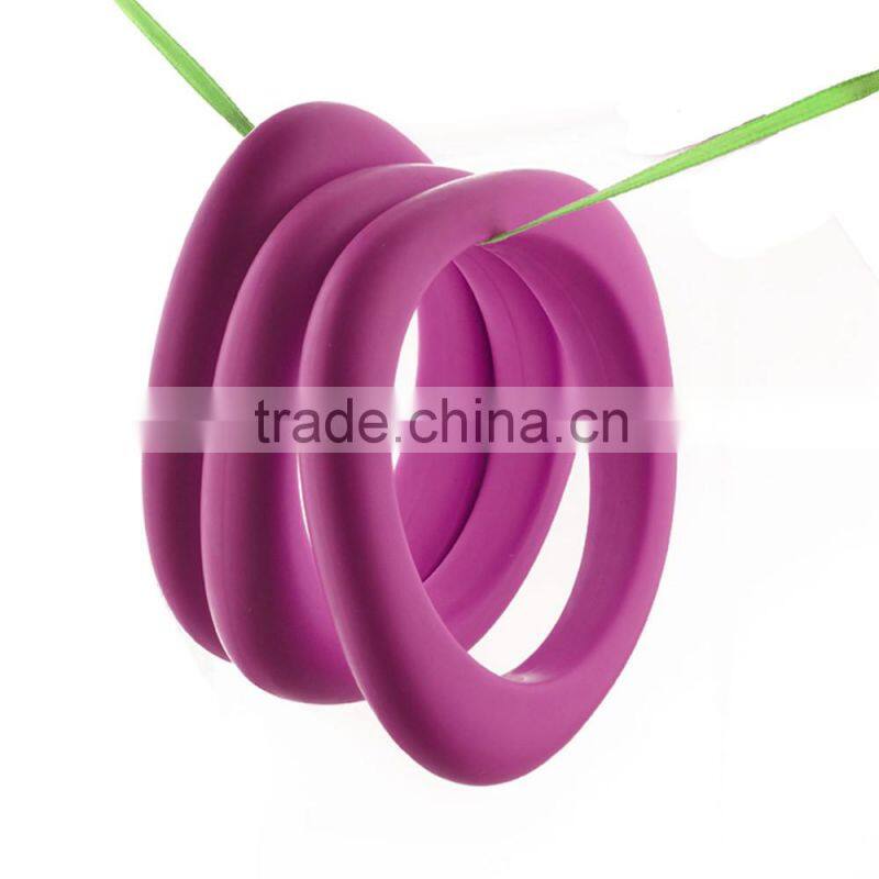 Baby teething silicone bead bracelet bangle