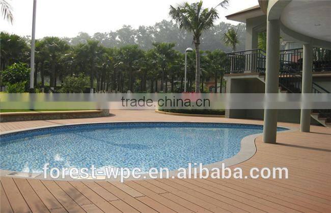 interlocking composite deck tiles non-slip black wood composite deck board