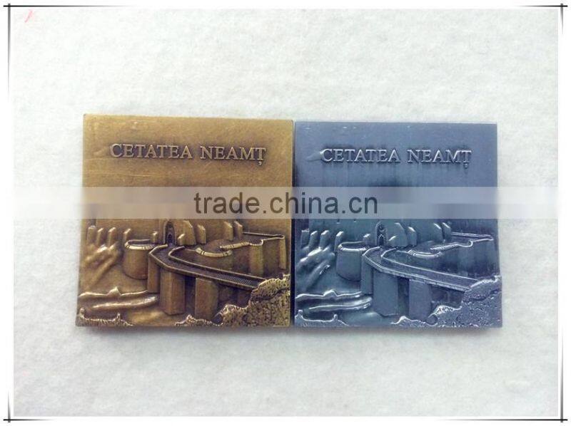 fashionable ship shape metal fridge magnet