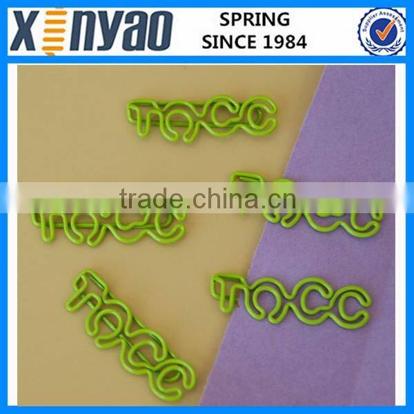 hight quality promotional gifts custom logo metal letter shape paper clips