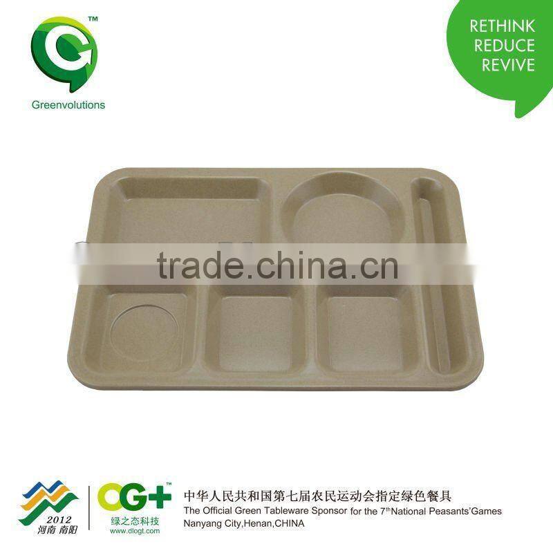 6 compartments tray