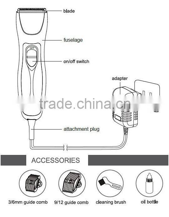 electric pet clipper, plastic pet razor JF-818 dog shaver