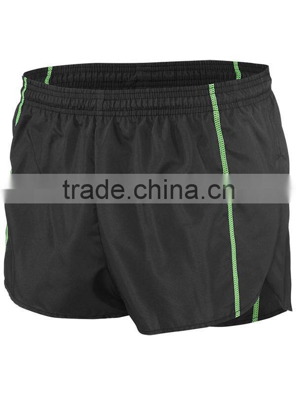 custom mens 100% polyester black cargo shorts