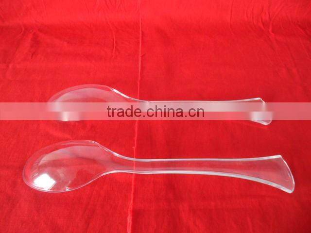 plastic salad spoon
