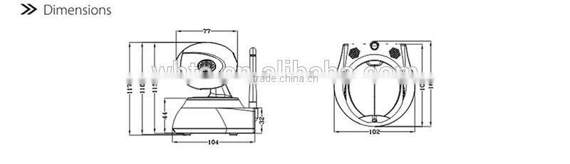 Motion Detection alarm two way Audio p2p 720p smart home night vision ip camera wireless wired camera