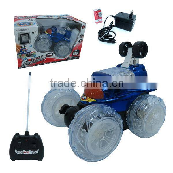 New arriving 4 channels car with charger+battery+light extreme rc stunt car