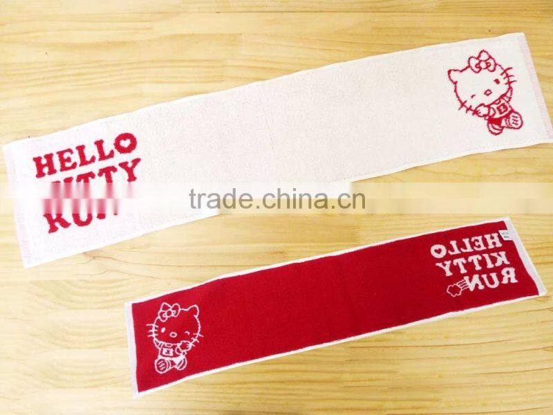 100% Cotton Terry Jacquard Sports Towel With Customized Logo