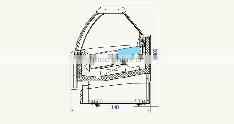 ALBA16 Gelato/Ice Cream Showcase/Display Case/Display Cabinet