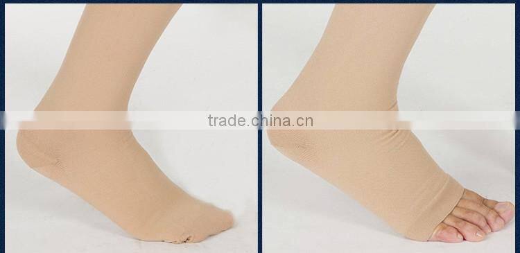 Medical tights hose,open and close compression stockings, Medical Graduated 40-50mmhg compression stockings