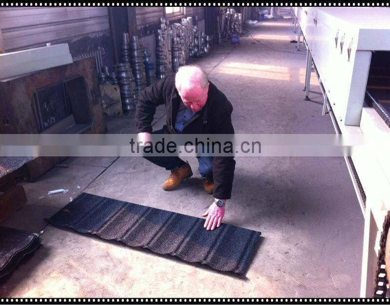 stone coated roof panel automatic press tiles making machine