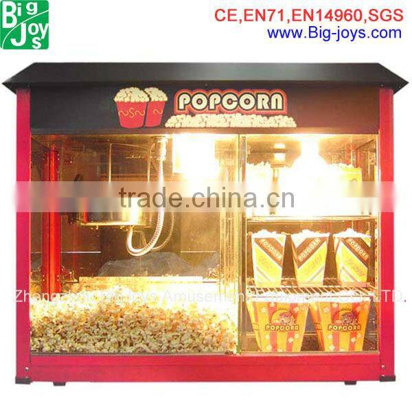 hot sale CE popcorn machine with cart, popcorn vending machine