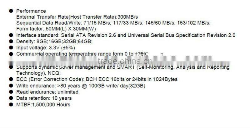 mini SATA nand flash