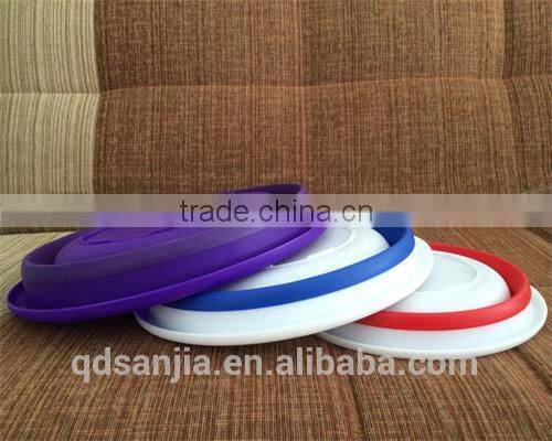 Small Round Floding Plastic Fruit Basket Convenient Water Basin