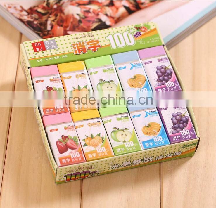 fruit pencil toppers erasers fragrance eraser