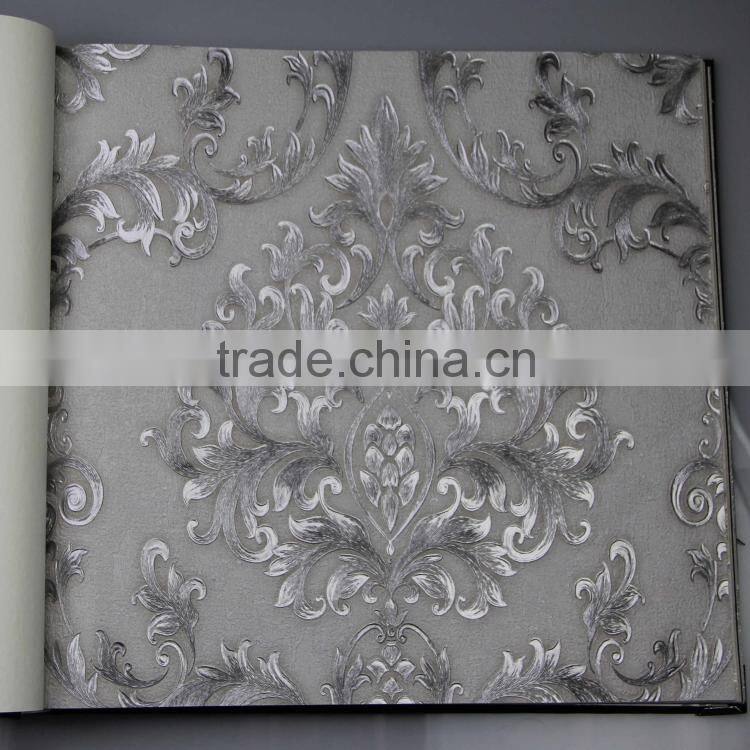 new catalog of 2014 pvc deep embossed wallpaper Italian style Alpha 80101 waterproof soundproof