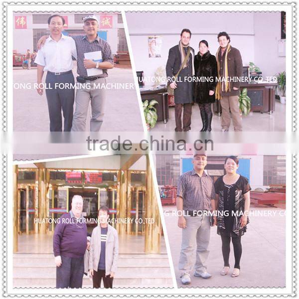 HT 760 hydraulic color steel metal sheet roof roller forming machine