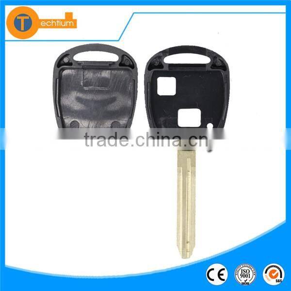 car key case shell cover with Toy43 blade and logo car key blanks wholesale for Toyota yaris prado land cruiser corolla
