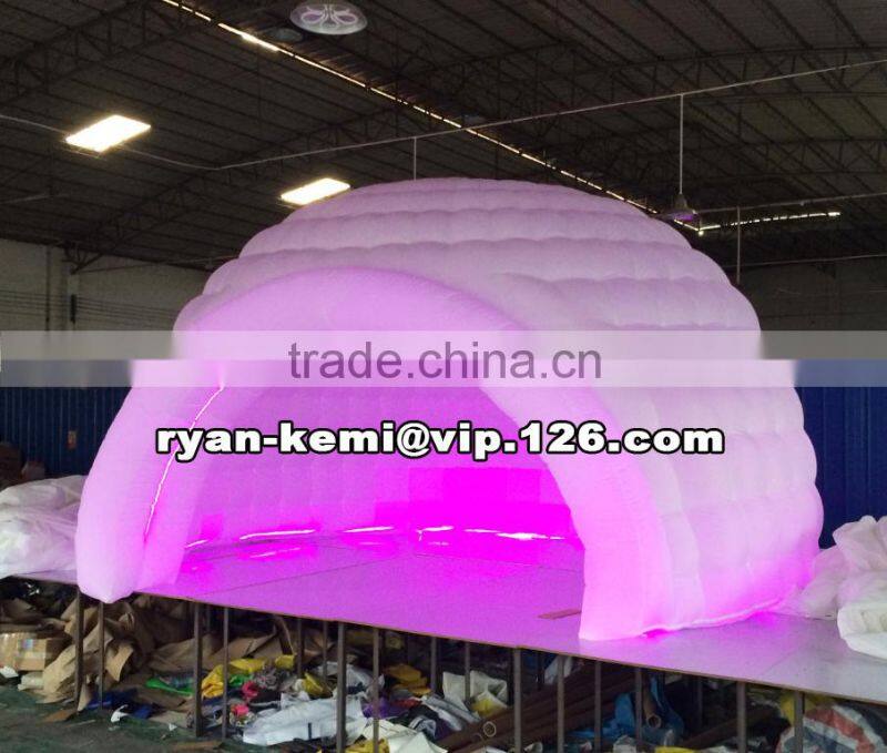 inflatable dome tent with LED inflatable igloo tent with LED inflatable party tent with LED