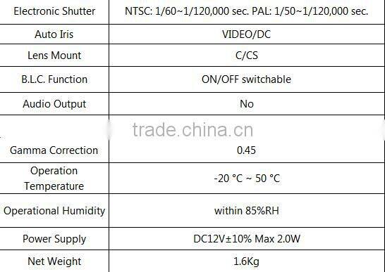 Cctv Analog Bullet Camera LED Array IR Camera