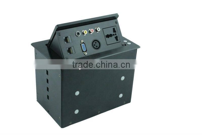 CE RoHS FCC Desktop Motorized Pop up Socket for Conference Table