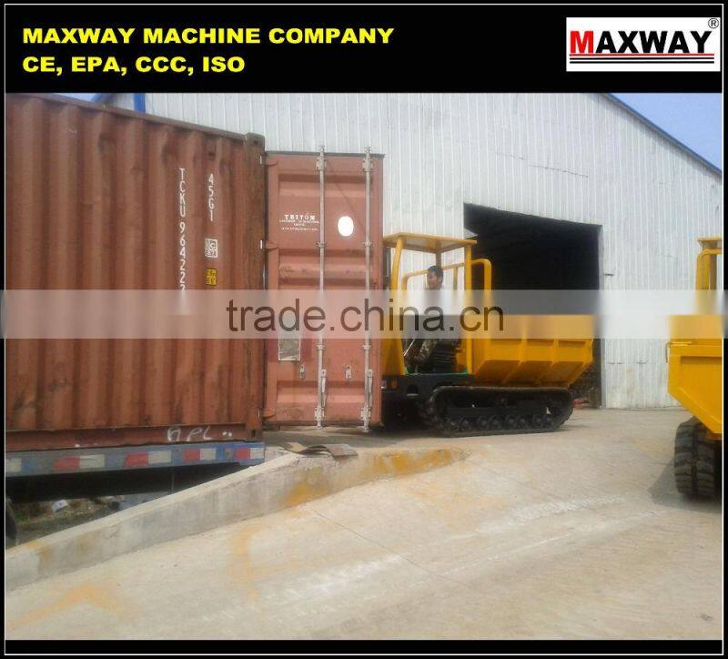 Steel Crawler Self-unloading Farm Tractor for Sugarcane / Palm , CE / ISO / SGS , Model: CDT60
