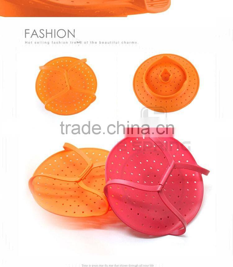 Non Stick Microwave Silicone Vegetable Steamer Basket Insert Cooking Pot