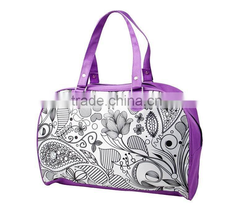 DIY Toy coloring your own fashion tote bag with 5 markers