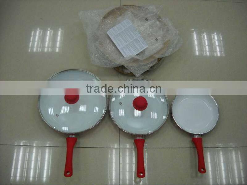Popular non-stick aluminum frying pan sets three sizes cookware set