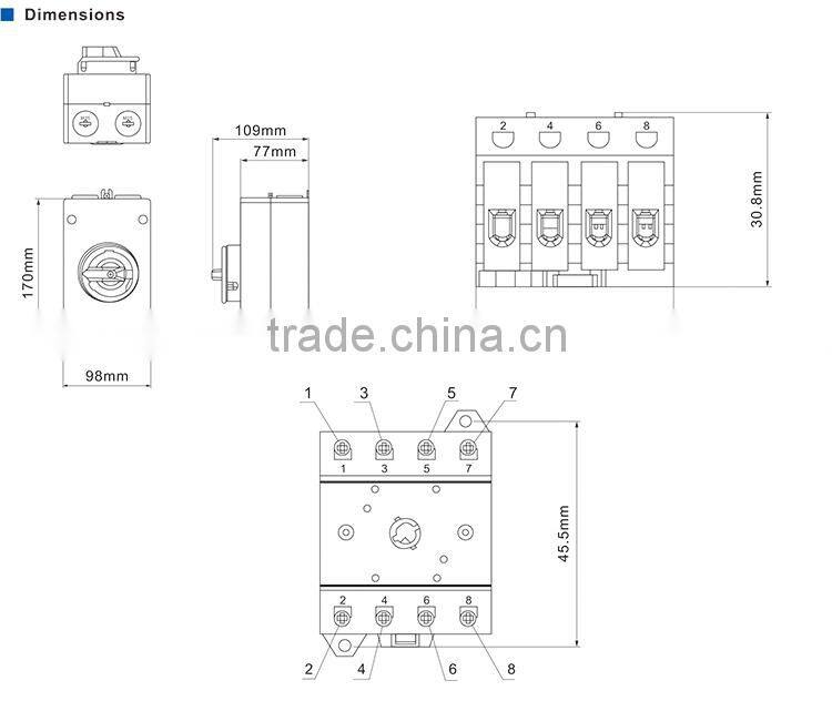 Type of Isolator Switch HGN4-003GL