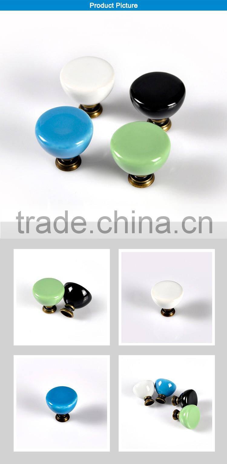 Wholesale top quality unique blue cupboard door knobs