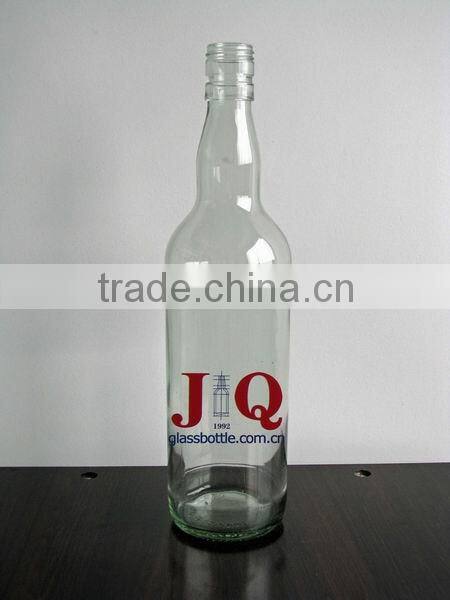 700ml clear glass vodka bottle with screw cap