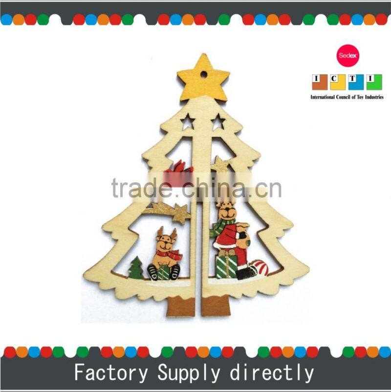 Natural Color New Custom Made Collapsible Wooden Christmas Tree