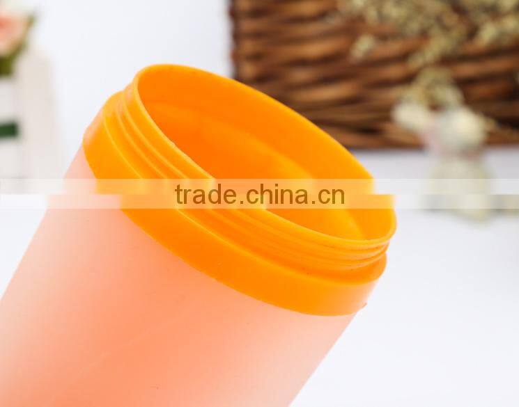 Bpa Free Colorful Portable Plastic Double Wall Sport Water Bottle for Gift