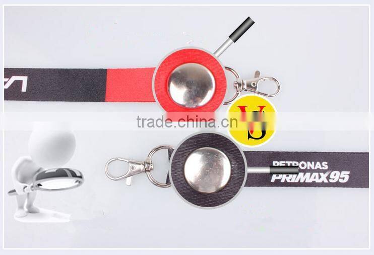 Punisher Lanyard Skull Logo Keychain Black