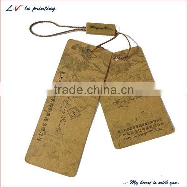 high quality kraft paper hang tag with eyelet for sale in shanghai