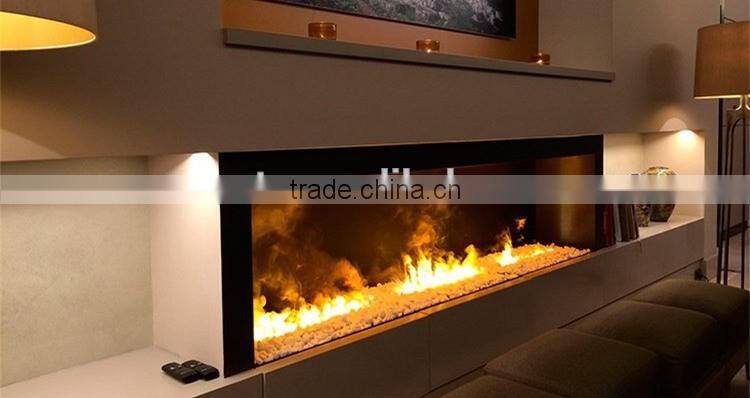 3D flame no cast iron square round 220v electric fireplace