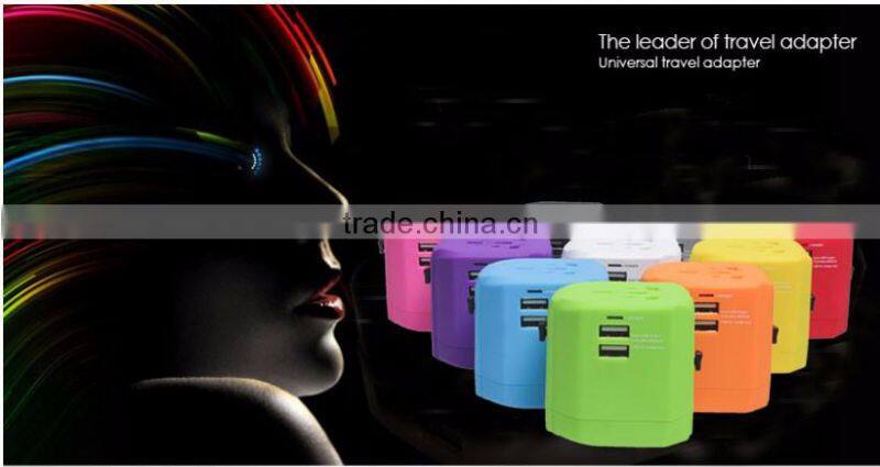 Kantravel DoubleUSB 2500 ma electric dryer plug adapter 5v travel electric adapter us to india electric adapter