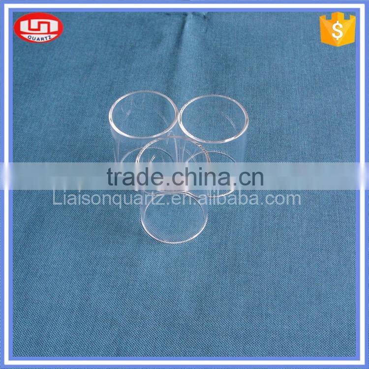 Heat resistant quartz glass cylinder tube