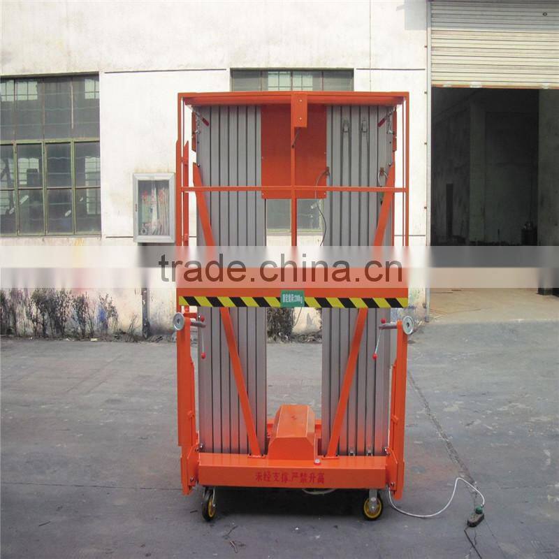 Single mast & double mast telescopic aluminum alloy lift table / Diesel foldable man lift aluminum ladders