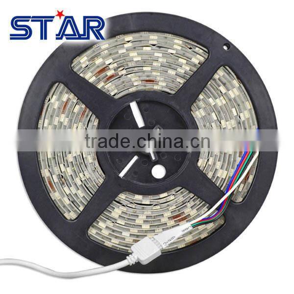 High quality 60led/m 12V/24V RGB SMD5050 IP65 waterproof LED strip Light
