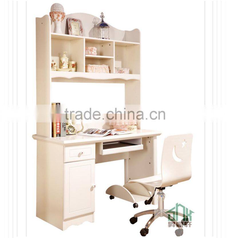 Korea Design Child Study Table And Chair Bookcase with Desk HA-A# bookcase with study table