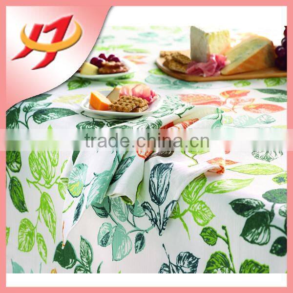 Custom printed hotel and restaurant textiles polyester waterproof cloth table cloths