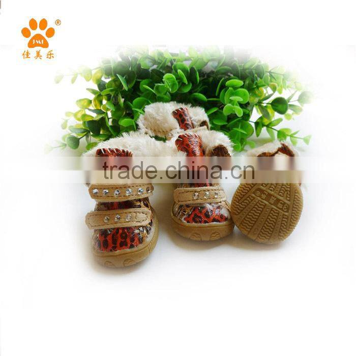 JML 2015 Pet Supply Warm Snow Shoes Rubber Dog Boots